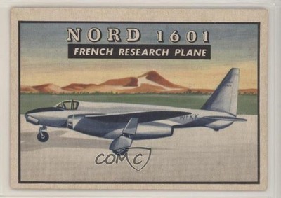 1952 Topps Wings - Friend or Foe R707-4 Nord 1601 French Research Plane #109 z6d