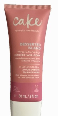 Cake Desserted Island Enriched Hand Lotion Hydrating Coconut 2 fl oz
