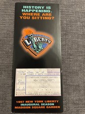 New York Liberty WNBA First Home Game Ever June 29, 1997 Vs Phoenix! Ticket Stub