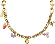 Cute Cherry Gold Bag Charms Wallet Chain Keychains Purse Accessories for Women