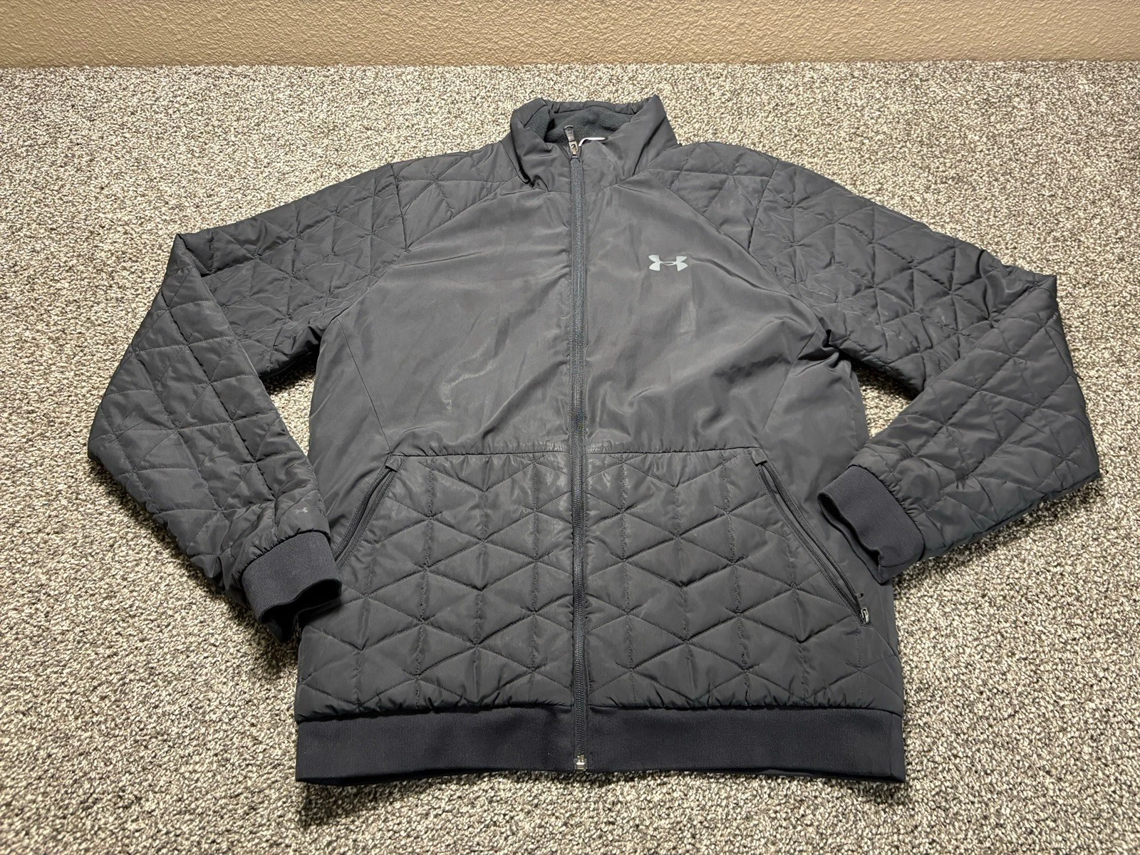 Under Armour Puffer Jacket Storm Mens Medium ColdGear Reactor Performance Hybrid