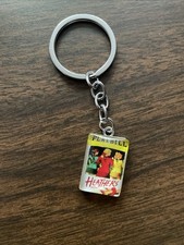  A8 Heathers Broadway Musical Playbill Silvertone Charm Pendant Keychain