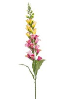 Artplants KüNstlicher Fingerhut Schynra, Gelb-Rosa, 95Cm