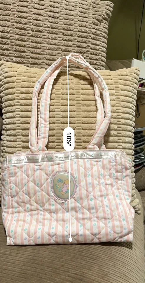 Vintage Carter's Classic Infant Pastel Diaper Bag If They Could Just Stay Little - Image 3 of 4