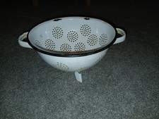 Vintage Enamel Colander