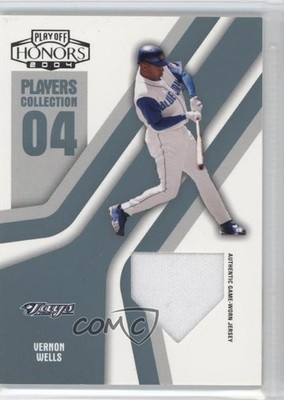 2004 Playoff Honors Platinum Home Plate Jerseys 8/25 Vernon Wells #PC-98 p7i