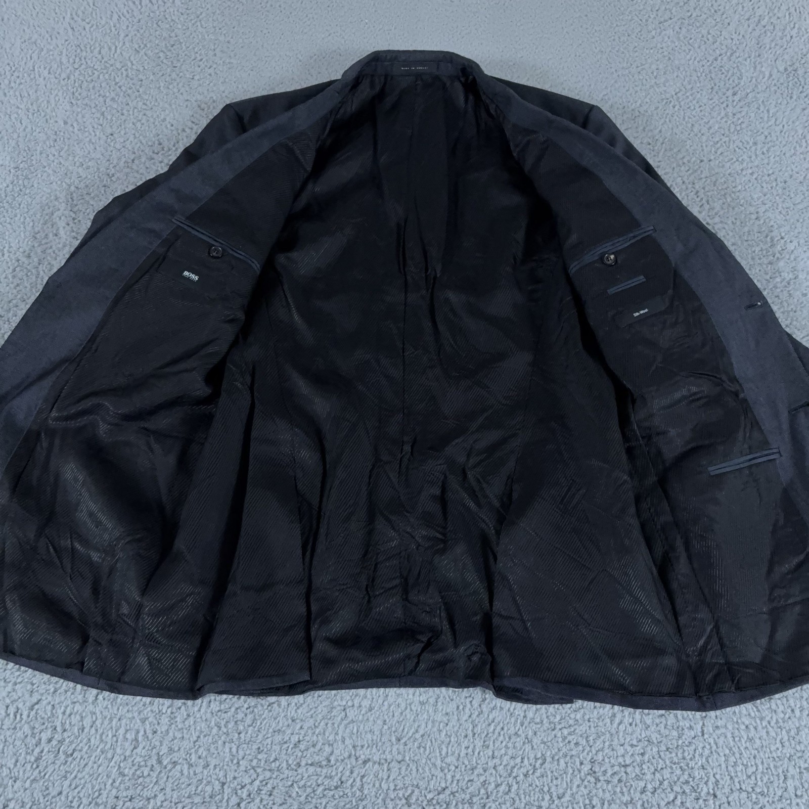 Boss Hugo Boss 2-Piece Suit Men 42 Long Pants 34x32 Silk Wool The Journey Sharp2 thumbnail 7