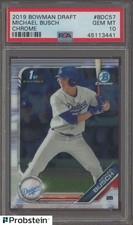 #1 2019 Bowman Chrome Draft #BDC57 Michael Busch Dodgers RC Rookie PSA 10