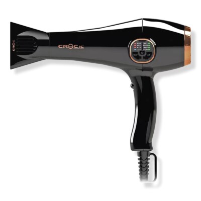 $ 180 Croc Professional Master Collection IC Digital Black Hair Blow Dryer NIB