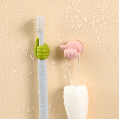 10X Self Adhesive Thumb Wall Hooks Cable Organizer Clips Key Hook No Punching - Picture 5 of 26