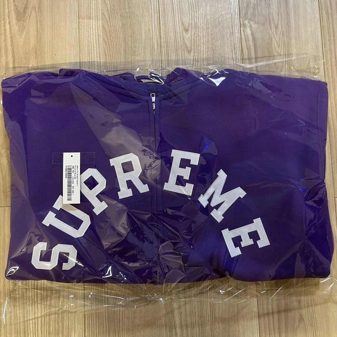 Sweat à capuche zippé violet Supreme x Champion   Authentique, excellent état, taille [XL]