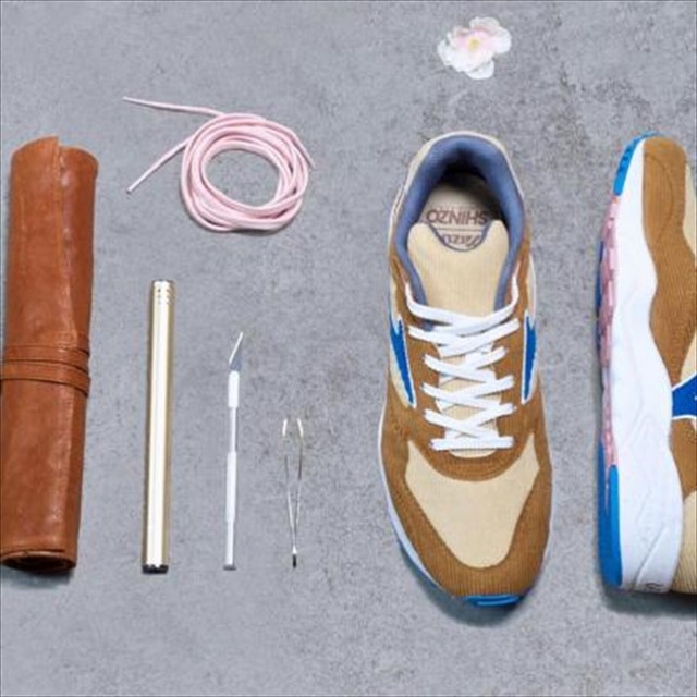 SHINZO PARIS MIZUNO CONTENDER KAZOKU Beige Blue Brown D1GD211401 US 10 for  sale online | eBay