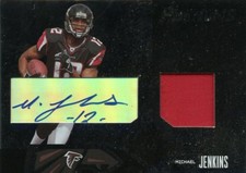 Michael Jenkins 2004 Leaf Limited Phenoms Rookie Jersey Auto #D /150