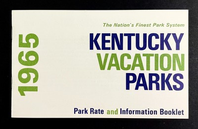 1965 Kentucky State Vacation Parks Vintage Rates Information Travel Booklet
