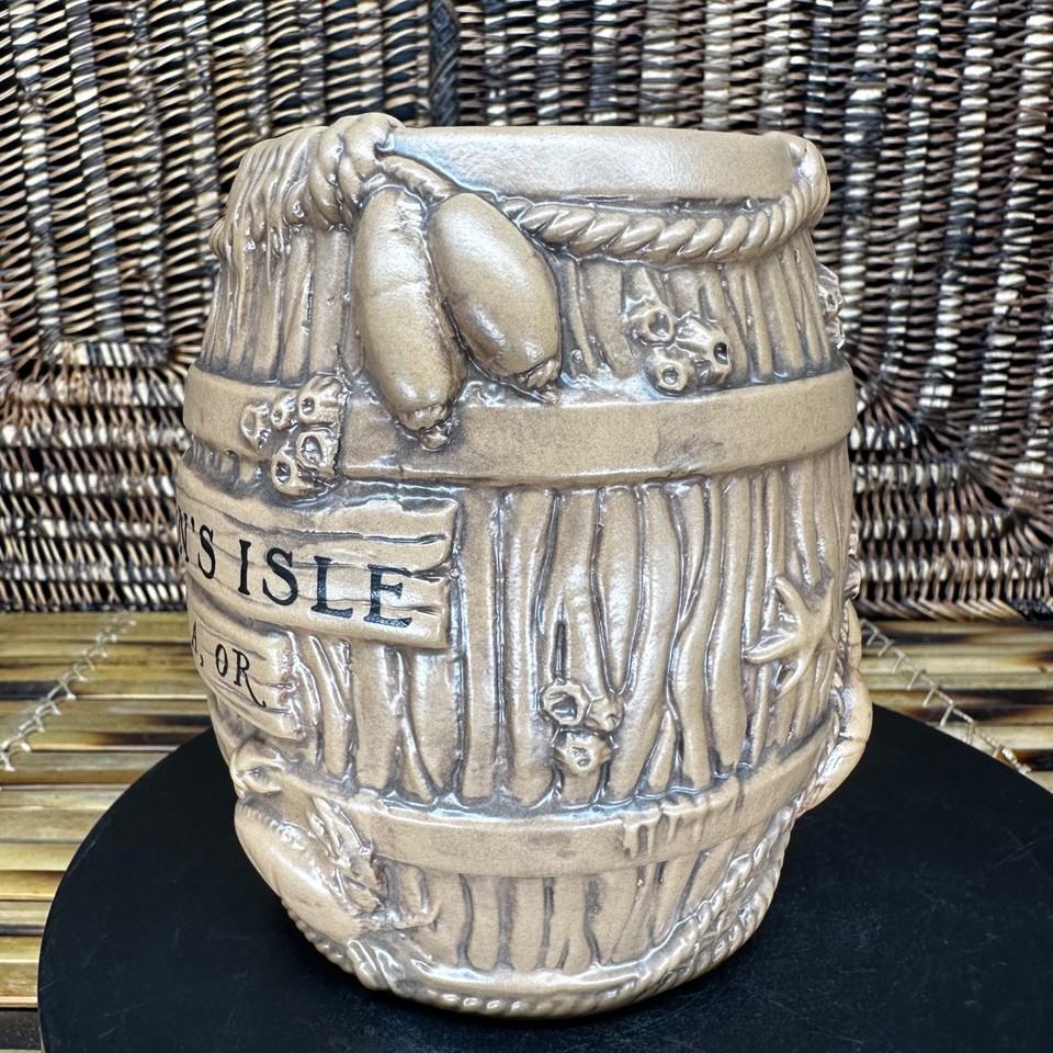 Munktiki Dead Man's Isle Tiki Bar Debris Rum Barrel Tiki Mug Astoria