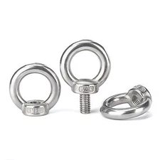 LIFTING EYE NUTS & BOLTS A2 STAINLESS STEEL M3 M4 M5 M6 M8 M10 M12 M16 M20 M24