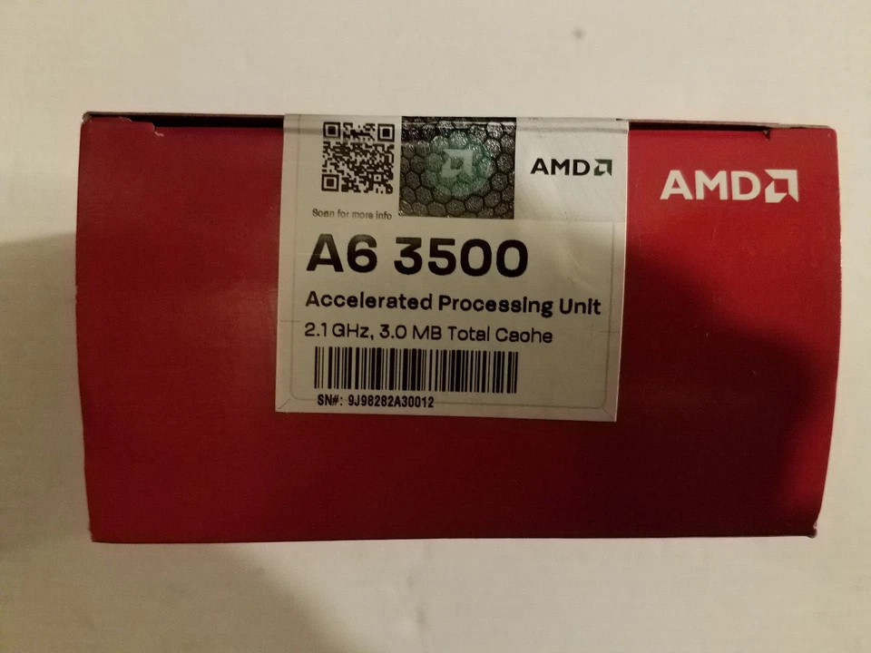 AMD A6-Series A6-3500 3 Core 2.1 GHz Socket FM1 CPU AD3500OJZ33GXBOX - Image 2 of 4