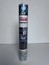 Siser Crystal Holographic HTV Heat Transfer Vinyl 11.8 in X 36 in Crafting DIY