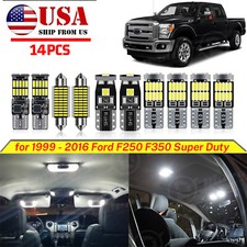 14x White Led Interior Light Package Kit For Ford F250 F350 Super Duty 1999-2016 14x White Led Interior Light Package Kit For Ford F250 F350 Super Duty 1999-2016