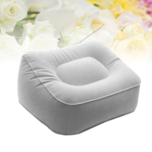  2 Pcs Inflatable Feet Rest Pillow Flocking PVC Foot Massage Stool Relax Cushion - Afbeelding 1 van 12