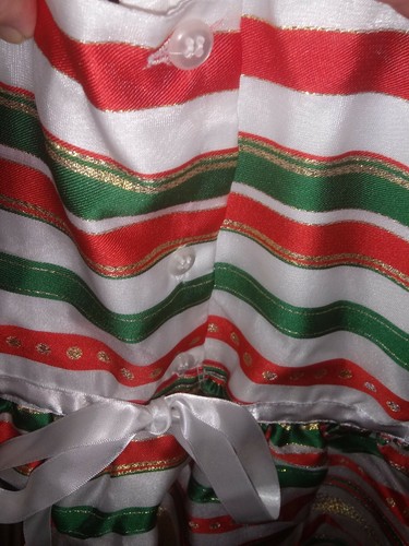 BLUEBERI BOULEVARD CHRISTMAS HOLIDAYS RED/GREEN/WHITE STRIPE DRESS SIZE 5 GIRLS - Picture 4 of 6