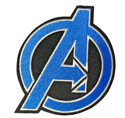 Avengers Blue Marvel Superhero Shield Embroidered 3'' Iron / Sew-On Patch