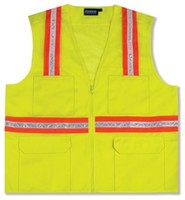 Erb S410 Surveyor Vest Non Ansi Rated - 10 Pockets - 2 Tone -nice Work Or Play Erb S410 Surveyor Vest Non Ansi Rated - 10 Pockets - 2 Tone -nice Work Or Play
