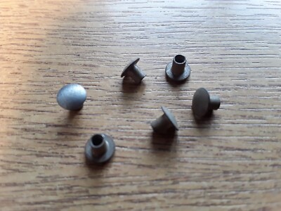 2,7 mm x 3,2 mm OVALER KOPF HALBROHR / HOHLMESSING NIETE STCK 6