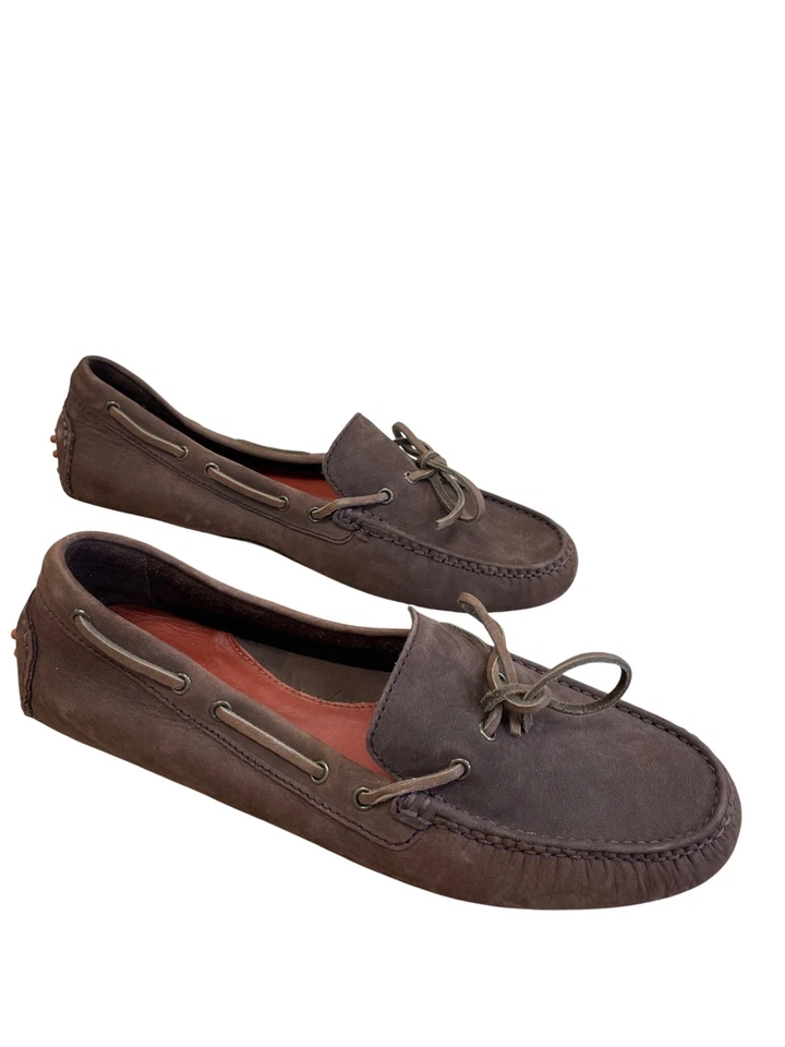 Mocassins masculinos de couro marrom Cole Haan sapatos baixos tamanho 8.5B SKU 8389 - Imagem 4 de 4