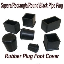 End Cap Rectangle Round Rubber Black,Caps Tube Pipe Rubber Blanking Cover Cap