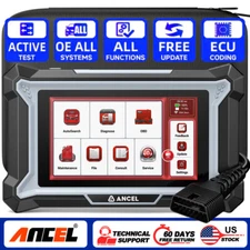  ANCEL for Hyundai Bidirectional OBD2 Scanner Car Diagnostic ECU Key Coding Tool