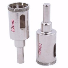 2Pcs 7/8" inch 22mm Diamond Masonry Hole Saw Tip Drill Bits for Stone Glass Tile