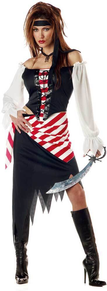 Sexy Adult Women Ruby The Pirate Beauty Halloween Costume