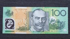 AUSTRALIA $100 2013 FIRST PREFIX Banknote AA13 964698
