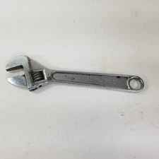 VINTAGE UTICA TOOLS 91-6 6" ADJUSTABLE CRESCENT WRENCH - MADE IN USA