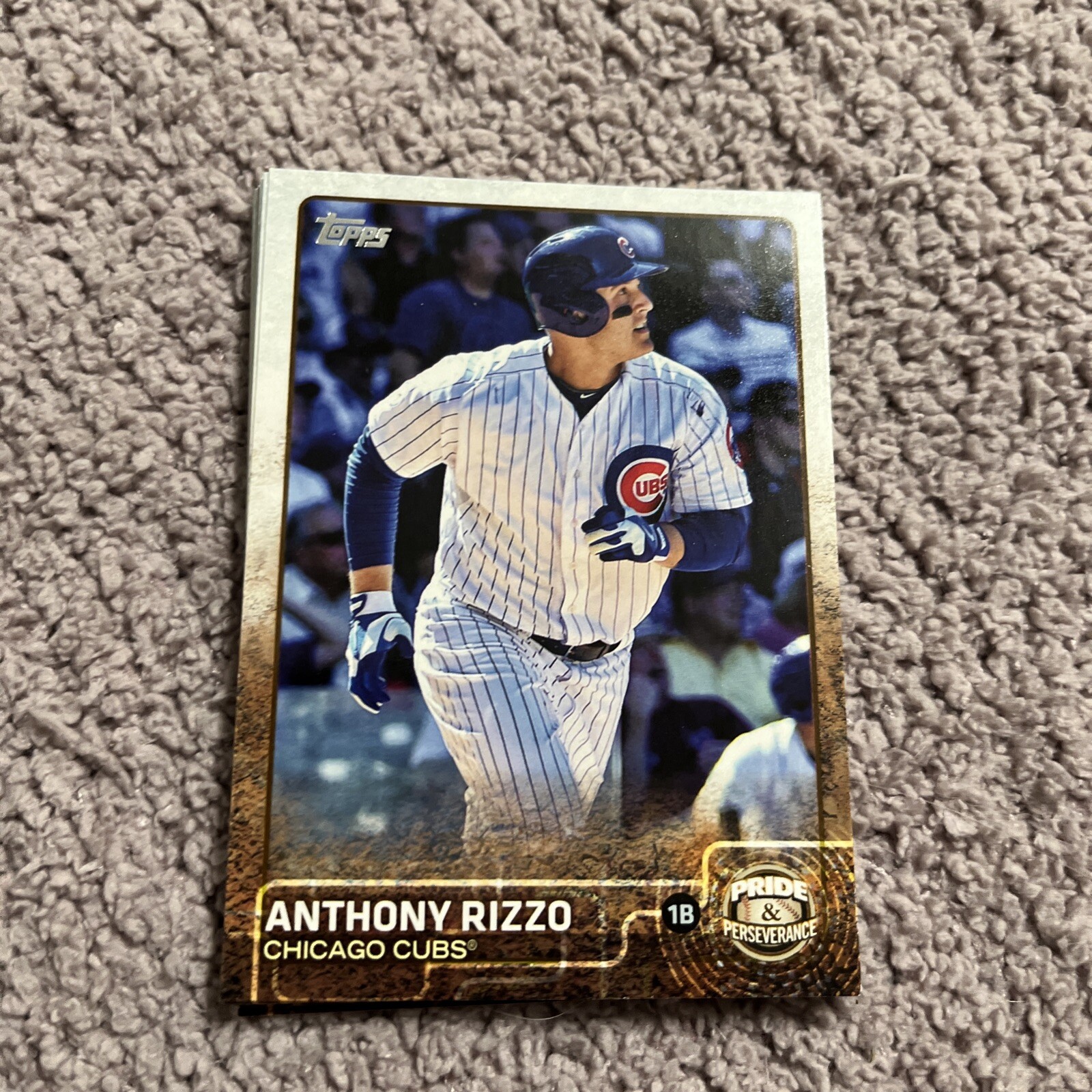 2015 Topps Update Pride and Perseverance #PP-12 Anthony Rizzo Chicago Cubs