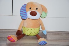 Doudou chien orange vert bleu violet pois volder all trade