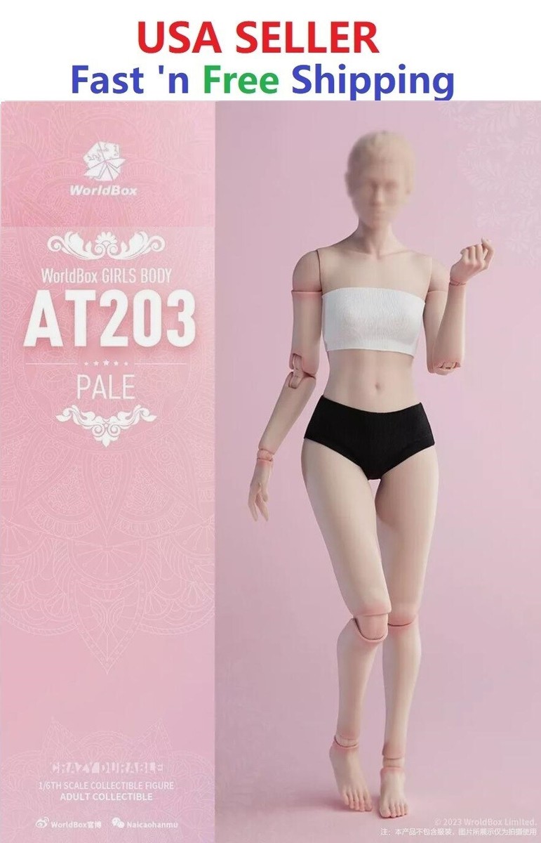 WORLDBOX AT203 1/6 Female Girl Body Plump Leg PALE Durable Figure