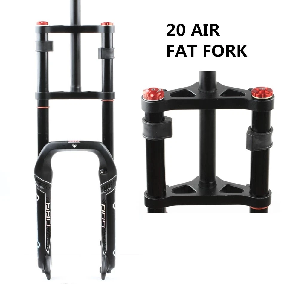 20''*4.0''135MM Snow Beach Bike Fat Suspension Fork Magnesium Alloy Bicycle Fork - Image 3 of 4