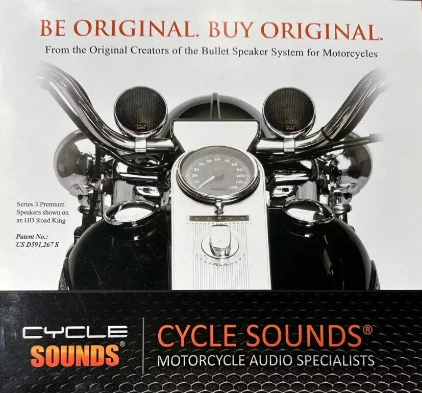 Cycle Sounds 2.5 Inch 100 Watt Hi-End Series Speakers Harley ROAD kING - Image 3 of 4