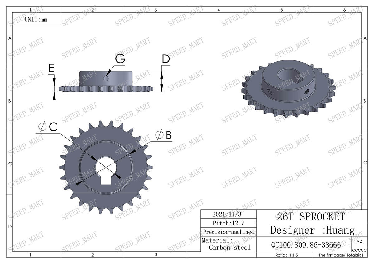 PLC　 Z-08B Amazon.com: bexen Steel Motor Drive Gear 08B Sprocket 25/26