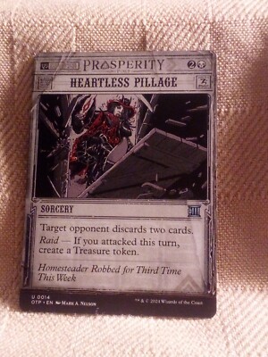 SHOWCASE Heartless Pillage Outlaws of Thunder Junction MTG Magic the gathering