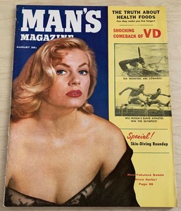 Revista Hombre agosto 1955 Vintage Pin-Up Anita Ekberg Bettie Page ...