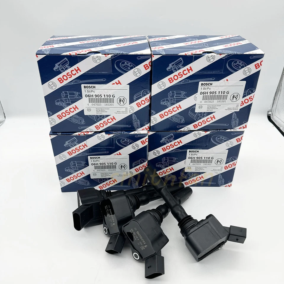 4PC Ignition Coil For VW Audi A4 Q3 Porsche Skoda 1.8 2.0 06K905110K 06H905110G - Изображение 2 из 4