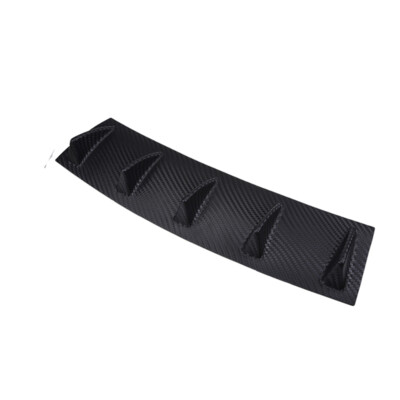 1pc Matte Carbon Rear Lower Bumper Diffuser 5 Fin Spoiler Lip Wing Splitter
