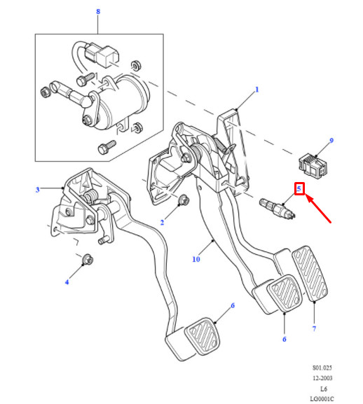 Genuine Land Rover Brake Light Switch FREELANDER XKB500120 for sale online eBay