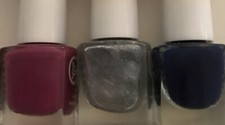 Mary Kay At Play  Hail to the Nails set of 3  New in box Pink Blue Silver