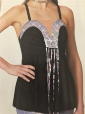 Dance Costume Jazz Tap Hip Hop Pageant  Art Stone Hologram