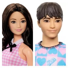 Barbie Fashionista Doll #224 - Ken Fashionista Doll #219 - Barbie Doll Lot of 2