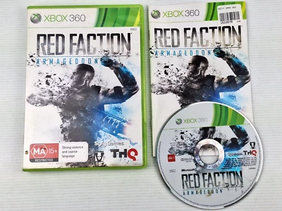 RED FACTION Xbox 360 Armageddon Sci-Fi Fantasy Battle Complete with Manual - Image 1 of 2